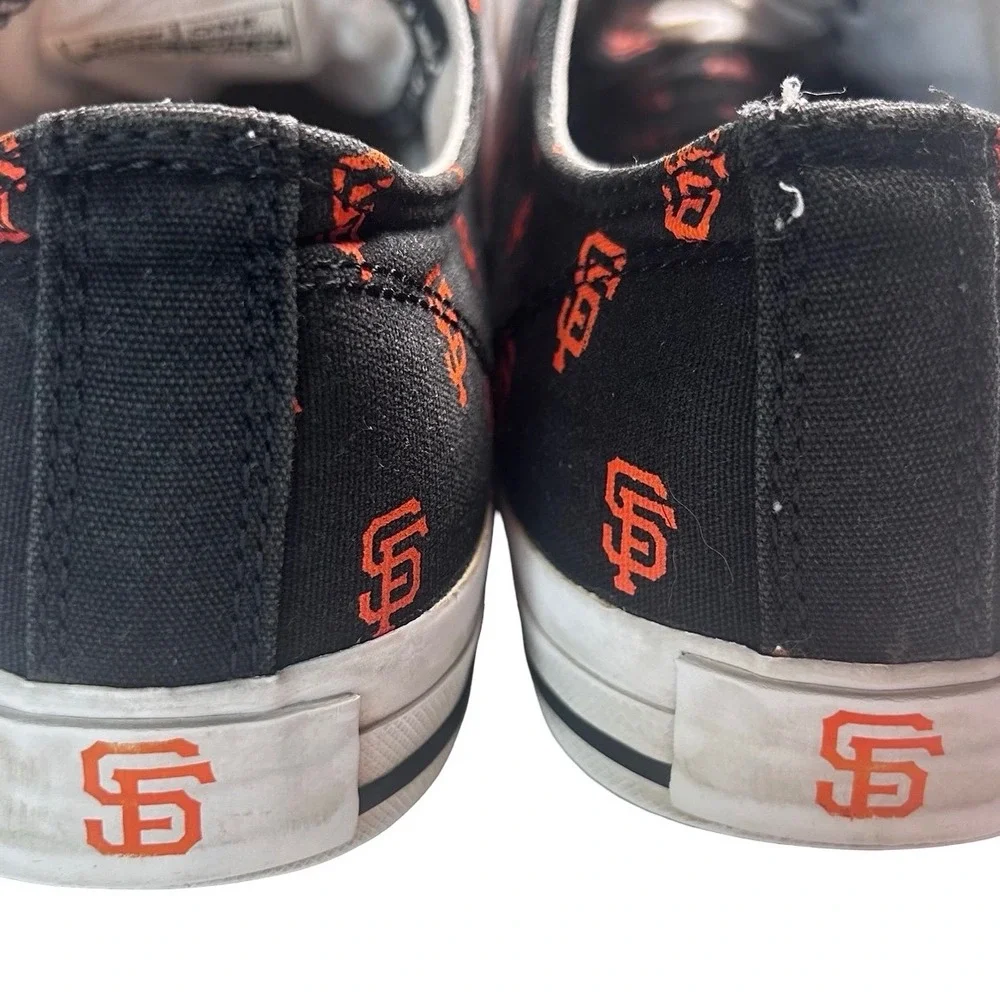 Row One San Francisco Giants MLB Canvas Low Top Sneakers Women's Size 9 Baseball